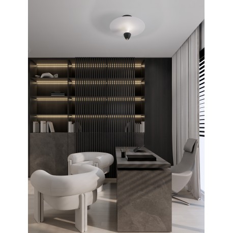 Sandy Black & White Aluminium LED 11 Watt 220-240Volt 908Lm 3000K IP20 D: 34 H: 24 cm 