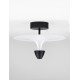 Sandy Black & White Aluminium LED 11 Watt 220-240Volt 908Lm 3000K IP20 D: 34 H: 24 cm 