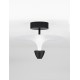 Sandy Black & White Aluminium LED 11 Watt 220-240Volt 908Lm 3000K IP20 D: 34 H: 24 cm 