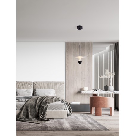 Sandy Black & White Aluminium LED 11 Watt 220-240Volt 908Lm 3000K IP20 D: 26 H: 180 cm 
