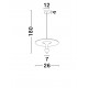 Sandy Black & White Aluminium LED 11 Watt 220-240Volt 908Lm 3000K IP20 D: 26 H: 180 cm 