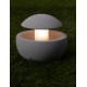 Gray Cement LED G9 1x5 Watt 100-240Volt IP65 bulb excluded D: 15 H: 13.5 cm 