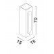 Triac Dimmable Gray Cement LED 6 Watt 220-240 Volt 279Lm 3000K IP65 L: 15 W: 15 H: 35 cm 