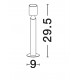 Triac Dimmable Sandy Black Aluminium LED 6 Watt 220-240 Volt 277Lm 3000K IP65 D: 9 H: 29.5 cm 