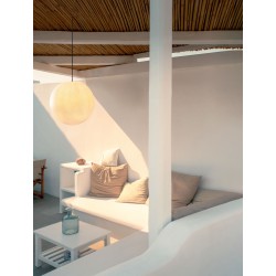 White Texture Resign Black Canopy & Cable LED E27 1x12 Watt 100-240 Volt IP65 bulb excluded D: 50 H: 250cm 