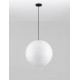 White Texture Resign Black Canopy & Cable LED E27 1x12 Watt 100-240 Volt IP65 bulb excluded D: 50 H: 250cm 
