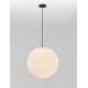 White Texture Resign Black Canopy & Cable LED E27 1x12 Watt 100-240 Volt IP65 bulb excluded D: 50 H: 250cm 