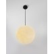 White Texture Resign Black Canopy & Cable LED E27 1x12 Watt 100-240 Volt IP65 bulb excluded D: 40 H: 250cm 