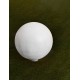 White Texture Resign & White Base with Spike LED E27 1x12 Watt 220-240 Volt IP65 bulb excluded D: 50 H: 50 cm 