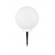 White Texture Resign & White Base with Spike LED E14 1x5 Watt 220-240Volt IP65 bulb excluded D: 25 H: 25 cm 