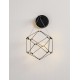 Black Chrome Copper Metal LED 6 Watt 220-240 Volt 343Lm 3000K IP20 L: 17 W: 23,4 H: 31 cm 