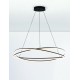 Dimming With Remote Sandy black Aluminium & Structured Acrylic LED 68 Watt 220-240 Volt 5637Lm 3000K IP20 Included Remote Co