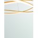 Dimming With Remote Brass Gold Aluminium & Structured Acrylic LED 68 Watt 220-240 Volt 5637Lm 3000K IP20 Included Remote Cont