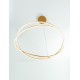 Dimming With Remote Brass Gold Aluminium & Structured Acrylic LED 68 Watt 220-240 Volt 5637Lm 3000K IP20 Included Remote Cont