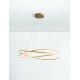 Dimming With Remote Brass Gold Aluminium & Structured Acrylic LED 68 Watt 220-240 Volt 5637Lm 3000K IP20 Included Remote Cont