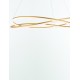 Dimming With Remote Brass Gold Aluminium & Structured Acrylic LED 68 Watt 220-240 Volt 5637Lm 3000K IP20 Included Remote Cont