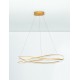 Dimming With Remote Brass Gold Aluminium & Structured Acrylic LED 68 Watt 220-240 Volt 5637Lm 3000K IP20 Included Remote Cont
