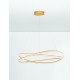 Dimming With Remote Brass Gold Aluminium & Structured Acrylic LED 68 Watt 220-240 Volt 5637Lm 3000K IP20 Included Remote Cont