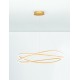 Dimming With Remote Brass Gold Aluminium & Structured Acrylic LED 68 Watt 220-240 Volt 5637Lm 3000K IP20 Included Remote Cont