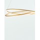 Dimming With Remote Brass Gold Aluminium & Structured Acrylic LED 68 Watt 220-240 Volt 5637Lm 3000K IP20 Included Remote Cont