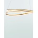 Dimming With Remote Brass Gold Aluminium & Structured Acrylic LED 68 Watt 220-240 Volt 5637Lm 3000K IP20 Included Remote Cont