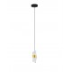 Gold Plating Metal Shade & Clear Acrylic Sandy Black Base LED 9 Watt 220-240 Volt 739Lm 3000K IP20 D:13 H:150cm 