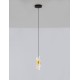 Gold Plating Metal Shade & Clear Acrylic Sandy Black Base LED 9 Watt 220-240 Volt 739Lm 3000K IP20 D:13 H:150cm 