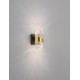 Gold Plating Metal Shade & Clear Acrylic Sandy Black Base LED 9 Watt 220-240 Volt 739Lm 3000K IP20 L:10 W:12,3 H:22 cm 