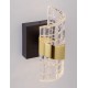 Gold Plating Metal Shade & Clear Acrylic Sandy Black Base LED 9 Watt 220-240 Volt 739Lm 3000K IP20 L:10 W:12,3 H:22 cm 