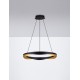 Triac Dimmable Matt Black & Gold Aluminium LED 53 Watt 220-240Volt 1751Lm 3000K IP20 D: 65 H: 160 cm 