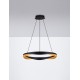 Triac Dimmable Matt Black & Gold Aluminium LED 53 Watt 220-240Volt 1751Lm 3000K IP20 D: 65 H: 160 cm 