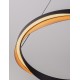 Triac Dimmable Matt Black & Gold Aluminium LED 53 Watt 220-240Volt 1751Lm 3000K IP20 D: 65 H: 160 cm 