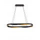 Triac Dimmable Matt Black & Gold Aluminium LED 62 Watt 220-240Volt 3093Lm 3000K IP20 D: 100 H: 160 cm 