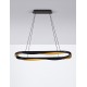 Triac Dimmable Matt Black & Gold Aluminium LED 62 Watt 220-240Volt 3093Lm 3000K IP20 D: 100 H: 160 cm 
