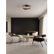 Triac Dimmable Matt Black & Gold Aluminium LED 40 Watt 220-240Volt 1244Lm 3000K IP20 D: 45 H: 13 cm 