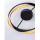 Triac Dimmable Matt Black & Gold Aluminium LED 40 Watt 220-240Volt 1244Lm 3000K IP20 D: 45 H: 13 cm 