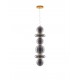 Brass Gold Metal & smoky gray glass LED 27 Watt 220-240 Volt 3201Lm 3000K IP20 D:25,5 H:200 cm 