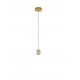 Gold Metal & Blown Glass LED 4 Watt 220-240 Volt 166Lm 3000K IP20 D: 14 H: 150 cm 