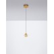 Gold Metal & Blown Glass LED 4 Watt 220-240 Volt 166Lm 3000K IP20 D: 14 H: 150 cm 