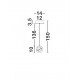 Gold Metal & Blown Glass LED 4 Watt 220-240 Volt 166Lm 3000K IP20 D: 14 H: 150 cm 