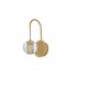 Gold Metal & Blown Glass LED 4 Watt 220-240 Volt 166Lm 3000K IP20 D: 12 W: 18 H: 26 cm 