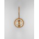 Gold Metal & Blown Glass LED 4 Watt 220-240 Volt 166Lm 3000K IP20 D: 12 W: 18 H: 26 cm 