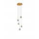 Triac Dimmable Gold Metal & Blown Glass LED 16 Watt 220-240 Volt 832Lm 3000K IP20 D: 31 H: 150 cm 