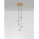 Triac Dimmable Gold Metal & Blown Glass LED 16 Watt 220-240 Volt 832Lm 3000K IP20 D: 31 H: 150 cm 