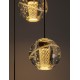 Triac Dimmable Gold Metal & Blown Glass LED 16 Watt 220-240 Volt 832Lm 3000K IP20 D: 31 H: 150 cm 