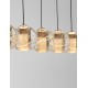 Triac Dimmable Gold Metal & Blown Glass LED 16 Watt 220-240 Volt 832Lm 3000K IP20 L: 84 W: 10 H: 150 cm 
