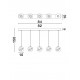 Triac Dimmable Gold Metal & Blown Glass LED 16 Watt 220-240 Volt 832Lm 3000K IP20 L: 84 W: 10 H: 150 cm 