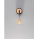 Matt Black & Rose Gold Metal Structured Acrylic LED 7 Watt 220-240Volt 345Lm 3000K IP20 D: 10,5 W: 14 H: 26 cm 