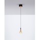Matt Black & Rose Gold Metal Structured Acrylic LED 7 Watt 220-240Volt 345Lm 3000K IP20 D: 10,5 H: 180 cm 