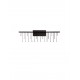 Triac Dimmable Black Chrome Copper Metal LED 11 Watt 220-240 Volt 807Lm 3000K IP20 L: 67 W: 10 H: 20 cm 